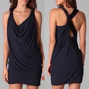 cut25 by Yigal Azrouel Navy Blue Bodycon Sleeveles Mini Dress Sexy Cocktail Sz 0